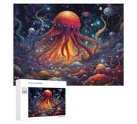 500 PCS Puzzle Per Adolescenti Underwater Fantasy A Colorful Octopus Scene Puzzle Per Adulti Giochi Per Famiglie Antistress Regali Per La Riduzione Dello Stress 500 PCS