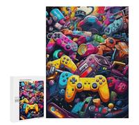 500 PCS Puzzle Per Adolescenti Video Game Controllers A Colorful Fusion Puzzle Per Adolescenti Gioco Rompicapo Migliora La Memoria Regali Di Natale Compleanno 500 PCS