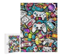 500 PCS Puzzle Per Adolescenti Video Game Controllers A Visual Celebration Puzzle Per Adulti Gioco Per Famiglie Un'opera D'arte Regali Unici Per Compleanno E Natale 500 PCS