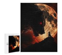 500 PCS Puzzle Per Adolescenti Werewolf Confrontation Under A Fiery Moon Puzzle Per Adolescenti Gioco Rompicapo Migliora La Memoria Regali Di Natale Compleanno 500 PCS