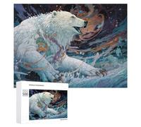 500 PCS Puzzle Per Adolescenti Whispering Arctic Dreams A Polar Bear's Tale Puzzle Per Adulti Giocattolo Decorazione Da Parete Un'opera D'arte Regalo Di Compleanno, Regali, 500 PCS
