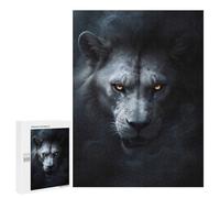 500 PCS Puzzle Per Adolescenti Wild Withe Lion Halloween Puzzle Per Adulti Giocattoli Antistress Analisi E Logica Interazione Genitore-figlio 500 PCS