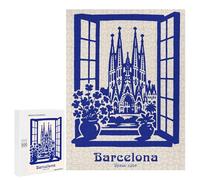 500 PCS Puzzle Per Adulti Barcelona, Spain 1906 Puzzle Per Adolescenti Difficile Difficile Ogni Pezzo È Unico - Gioco Divertente E Stimolante Per Tutta La Famiglia 500 PCS