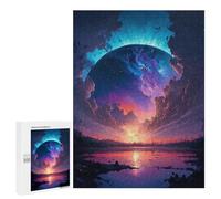 500 PCS Puzzle Per Adulti Big Planet in Space Puzzle Per Adulti Gioco Rompicapo Migliora La Memoria Regali Di Compleanno E Unici 500 PCS