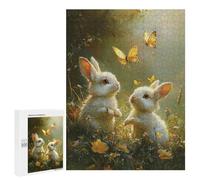 500 PCS Puzzle Per Adulti Bunny And Butterfly Garden Puzzle Per Adolescenti Difficile Difficile Ogni Pezzo È Unico - Gioco Divertente E Stimolante Per Tutta La Famiglia 500 PCS