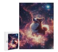 500 PCS Puzzle Per Adulti Corgi in Space Wallpaper -2 Puzzle Per Adolescenti, Passatempo Per Le Vacanze A Casa, Impegnativi Da Completare, Gioco Educativo Per Famiglie 500 PCS