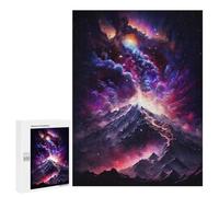 500 PCS Puzzle Per Adulti Cosmic Mountain Aurora-1 Puzzle Per Adolescenti Difficile Difficile Ogni Pezzo È Unico - Gioco Divertente E Stimolante Per Tutta La Famiglia 500 PCS