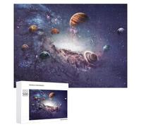 500 PCS Puzzle Per Adulti Cosmic Planets in Space Art Print Puzzle Per Adulti Gioco Pratico Decorazione Da Parete Regali Di Compleanno E Unici 500 PCS
