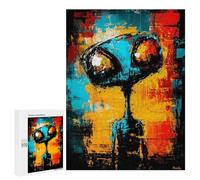 500 PCS Puzzle Per Adulti E Adolescenti Abstract Alien Contemporary Expressionist Portrait Puzzle Gioco Pratico Corsa Di Velocità Manuale Regali Unici Per Compleanno E Natale 500 PCS