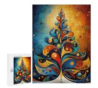 500 PCS Puzzle Per Adulti E Adolescenti Celestial Tree of Light - Abstract Holiday Geometry Puzzle Per Adulti Giochi Per Famiglie Taglio Di Precisione Regali Unici Per Compleanno E Natale 500 PCS