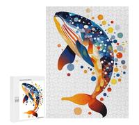 500 PCS Puzzle Per Adulti E Adolescenti Colorful Abstract Whale Puzzle Gioco Pratico Corsa Di Velocità Manuale Regali Unici Per Compleanno E Natale 500 PCS