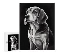 500 PCS Puzzle Per Adulti E Adolescenti Monochrome Beagle Portrait Puzzle Giocattolo Decorazione Da Parete Arte Da Parete Regali Di Compleanno E Unici 500 PCS