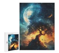 500 PCS Puzzle Per Adulti E Adolescenti Mystical Tree Under Moon Puzzle Gioco Pratico Corsa Di Velocità Manuale Regali Unici Per Compleanno E Natale 500 PCS