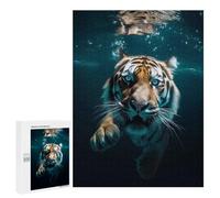 500 PCS Puzzle Per Adulti E Adolescenti Underwater Tiger Encounter Puzzle Giocattolo Decorazione Da Parete Arte Da Parete Regali Di Compleanno E Unici 500 PCS
