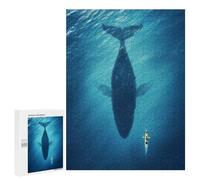 500 PCS Puzzle Per Adulti E Adolescenti Whale And Kayak Underwater Encounter Puzzle Gioco Pratico Corsa Di Velocità Manuale Regali Unici Per Compleanno E Natale 500 PCS