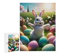 500 PCS Puzzle Per Adulti Easter Bunny Egg Hunt Scene Puzzle Per Adolescenti Migliora La Memoria Difficile E Stimolante È Ideale Come Regalo 500 PCS
