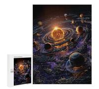 500 PCS Puzzle Per Adulti Exploring The Solar System A Visual Journey Puzzle Per Adolescenti, Passatempo Per Le Vacanze A Casa, Impegnativi Da Completare, Gioco Educativo Per Famiglie 500 PCS