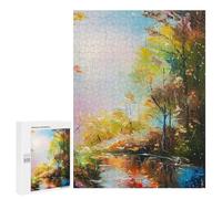 500 PCS Puzzle Per Adulti Fall Forest Puzzle Per Adolescenti, Corsa Di Velocità Manuale, Difficile E Stimolante, Regali Di Natale E Compleanno 500 PCS
