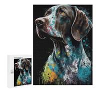 500 PCS Puzzle Per Adulti German Shorthaired Pointer Puzzle Per Adulti Giocattolo Decorazione Da Parete Migliora La Memoria Regali Per Amici E Familiari 500 PCS