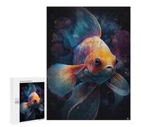 500 PCS Puzzle Per Adulti Glowing Goldfish Art Print Puzzle Per Adolescenti Difficile Difficile Ogni Pezzo È Unico - Gioco Divertente E Stimolante Per Tutta La Famiglia 500 PCS