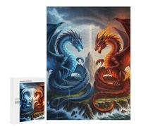 500 PCS Puzzle Per Adulti Ice And Fire Dragons Confrontation Puzzle Per Adulti Giochi Per Famiglie Taglio Di Precisione Regali Unici Per Compleanno E Natale 500 PCS
