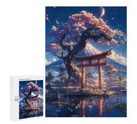 500 PCS Puzzle Per Adulti Japanese Sakura Tree Puzzle Per Adulti Gioco Rompicapo Regalo Di Compleanno Difficile E Stimolante 500 PCS