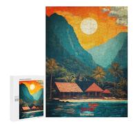 500 PCS Puzzle per Adulti Java Art Gioco Di Famiglia Puzzle Analisi E Logica Interazione Tra Genitori E Figli 500 PCS