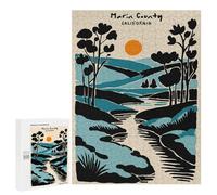 500 PCS Puzzle Per Adulti Marin County California Landscape Art Puzzle Per Adolescenti Difficile Difficile Ogni Pezzo È Unico - Gioco Divertente E Stimolante Per Tutta La Famiglia 500 PCS