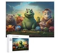 500 PCS Puzzle Per Adulti Puzzle Monster Buddies Adventure Awaits! Puzzle Per Adulti Gioco Rompicapo Decorazione Murale Divertimento A Casa Attività, 500 PCS