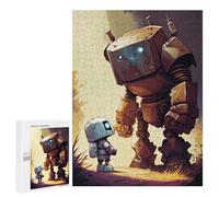 500 PCS Puzzle Per Adulti Puzzle Robots in A Distant Land Puzzle Per Adulti Gioco Rompicapo Corsa Di Velocità Gioco Impegnativo Regali 500 PCS