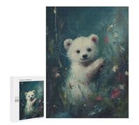 500 PCS Puzzle Per Adulti Puzzle Smiling Polar Bear Cub Puzzle Per Adulti Giochi Rilassanti Regalo Di Compleanno Regali Di Compleanno E Unici 500 PCS