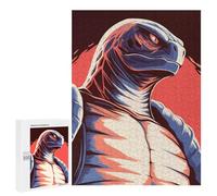 500 PCS Puzzle Per Adulti Puzzle Stylized Turtle Illustration Puzzle Per Adulti Gioco Rompicapo Corsa Di Velocità Gioco Impegnativo Regali 500 PCS