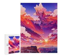 500 PCS Puzzle Per Adulti Puzzle Sunset Canyon Dreamscape Puzzle Per Adulti Gioco Rompicapo Decorazione Murale Divertimento A Casa Attività, 500 PCS