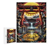 500 PCS Puzzle Per Adulti Puzzle Torii Gate Waterfall Puzzle Per Adulti Giochi Divertenti Regali Per Donne Sfida Da Completare 500 PCS