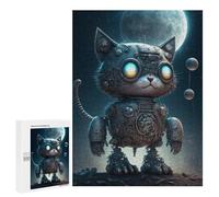 500 PCS Puzzle Per Adulti Steampunk Cat in Space Puzzle Per Adulti Giochi Rilassanti Corsa Di Velocità Manuale È Ideale Come Regalo 500 PCS