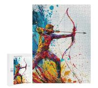 500 PCS Puzzle Per Adulti Vibrant Archer Puzzle Per Adulti Giochi Rilassanti Sfida Difficile Difficile E Sfida 500 PCS