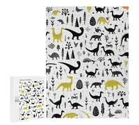 500 PCS Puzzle Prehistoric Patterns Dinosaur Artwork Puzzle Per Adulti Giocattoli Antistress Vacanza A Casa Ammazza Il Tempo Offerta Come Regalo Per Tutta La Famiglia 500 PCS