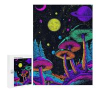 500 PCS Puzzle Psychedelic Mushroom Forest-2 Puzzle Per Adulti Puzzle Manuale Corsa Di Velocità Aiuta L'esercizio Del Cervello Gioco Dal Design Bellissimo 500 PCS