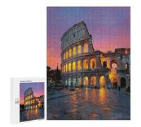 500 PCS Puzzle Romantic Colosseum Sunset Puzzle Per Adolescenti Antistress Allena La Mente E Le Mani Giocattoli Educativi Per L'apprendimento 500 PCS