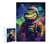 500 PCS Puzzle - Space Dinosaur Adventure -12 Puzzle Per Adolescenti Attività Per Famiglie Per Compleanno, Natale Regali Unici Di Compleanno 500 PCS