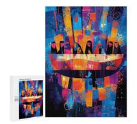500 PCS Puzzle The Last Supper Reinterpreted - Abstract Geometric Expressionism Puzzle Per Adulti Giochi Divertenti Decorazione Perfetta Regali Unici Per Compleanno E Natale 500 PCS