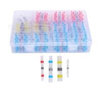 500 Pcs Solder Seal Wire Connectors Kit, Multipurpose Heat Shrink Wire Connectors Electrical Cable Butt Terminals for Marine Automotive Boat Truck