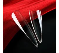 500 Pcs Unghie Gel Tip Tips Punte Per Finte Delle A Copertura Totale