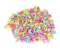 500 Perline Distanziatrici con Lettere Colorate, Fascia per Capelli in Plastica, Perline Perforate, Accessori Fai da Te