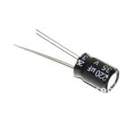 500 pezzi 220uF/35V 8 * 12mm DIP-2 35V 220uF condensatore elettrolitico in alluminio