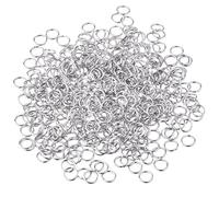 500 Pezzi 6 mm Anelli di Salto Risultati dei Gioielli Fai Da Te Risultati per Choker Collane Braccialetto Fare, Argento