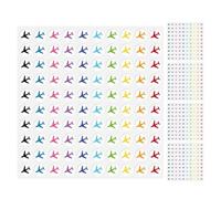 500 Pezzi Adesivi di Viaggio Aereo per Mappa, Mini Etichette | Carta Adesiva, Marcatura Versatile per Pianificatore e Mappa, Applicazione Facile, per Itinerari e Sentieri