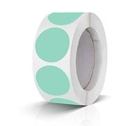 500 Pezzi Adesivi Rotondi 25 mm - Etichette Di Codifica Colore Rotolo Piccoli Verde