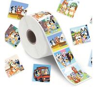 500 pezzi adesivi sigillanti con i personaggi Bluey e Bingo, adesivi decorativi per album fotografici, telefoni, chitarre, diari, giocattoli classici per bambini, in stile cartone animato anime Tagli 