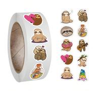 500 pezzi Adesivi svegli di bradipi, stile estetico, vinile, per scrapbooking, diario, computer portatile, paraurti, skateboard, borraccia, computer, telefono, cartoni animati, elmetto, auto Tagli Uni